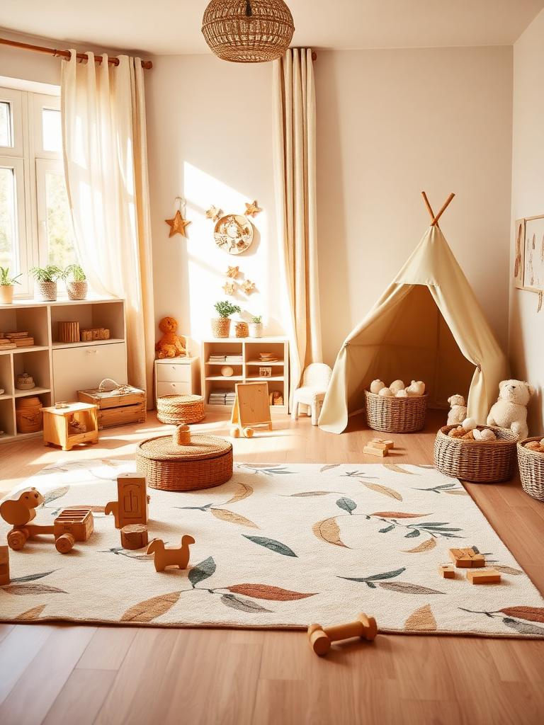 The Playroom styled with a Tufti rug